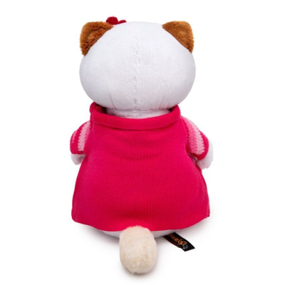 Мягкая игрушка BUDI BASA LK27-098 Ли-Ли в вязаном платье с сердцем 27 см