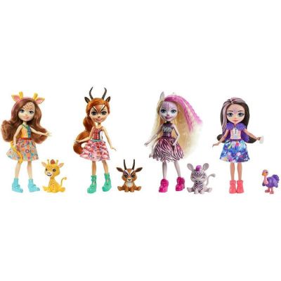 Enchantimals® Игровой набор из 4 кукол (куклы+фигурки) "Солнечная саванна"