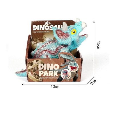 Фигурка Динозаврик Трицератопс, со звуковыми эффектами, в коробке