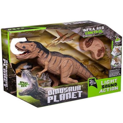 Динозавр на р/у "Планета динозавров. Тиранозавр Рекс", пускает пар, звуковые и световые эффекты, в к