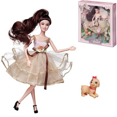 Кукла "Atinil. Весенняя свежесть в бледно-розовом платье, с аксессуарами, 3 вида, 28см