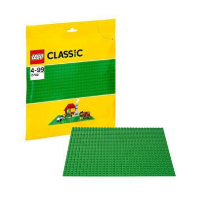 Пластина строительная LEGO зеленого цвета
