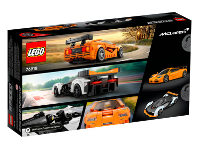 Конструктор Lego Speed Champions McLaren Solus GT and McLaren F1 LM 76918