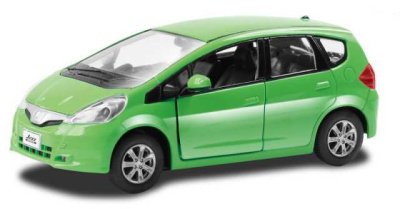 Машина металлическая RMZ City 1:32 Honda Jazz, инерционная, зеленая