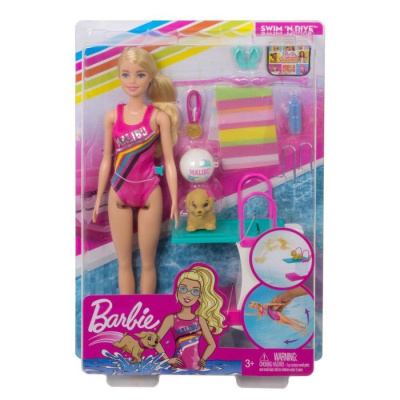 Barbie® Игровой набор "Чемпион по плаванию" из серии "Приключения Барби в доме мечты"