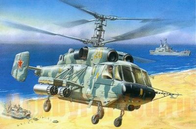 Модель сборная Вертолет Ка-29 (Россия)