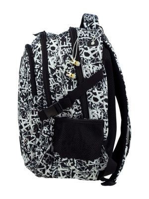 502020024 рюкзак HEAD, модель Grafitti, размеры 45х31х19см, цвет: черный/белый