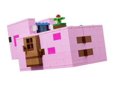 21170 Конструктор детский LEGO Minecraft Дом-свинья, 490 деталей, возраст 8+