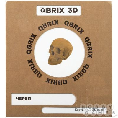 QBRIX Картонный 3D конструктор Череп
