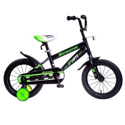 Детский велосипед, Navigator Sports, колеса 16", стальная рама, стальные обода, ножной тормоз, мягко