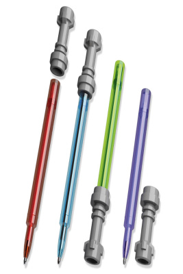 52875 Набор гелевых ручек LEGO Star Wars (Звёздные Войны) - Lightsaber (4 шт., цвет: красный, синий,