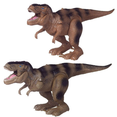 Динозавр Тарбозавр, движение, звук, зеленый/коричневый в ассорт.