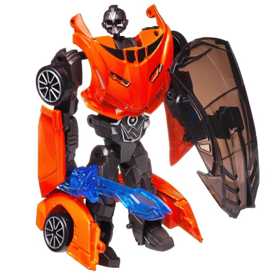 Робот-трансформер "Авторобот" 1:43, оранжевый, в коробке