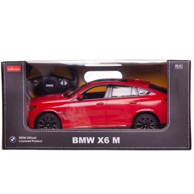 Машина р/у RASTAR BMW X6 M, 1:14, 2,4G, свет фар и салона, цвет красный.