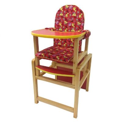 Стол-стул для кормления "Ксения" (красный)