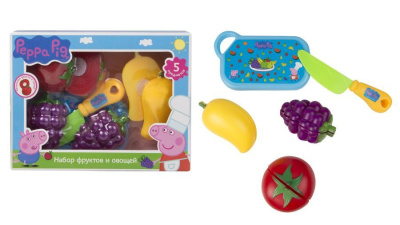 Игровой набор фруктов и овощей 5 предметов. ТМ Peppa Pig