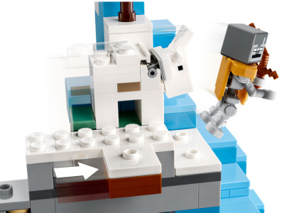 21243 Конструктор детский LEGO Minecraft Ледяные вершины, 304 деталей, возраст 8+