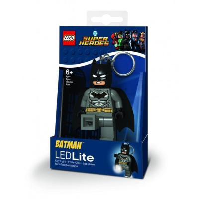 LGL-KE92 Брелок-фонарик для ключей LEGO DC Super Heroes Grey Batman (Бэтмен)