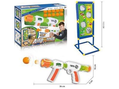 1toy Street Battle игрушечное оружие с мягкими шариками (Стенд с мишенями, 10 шар.*2,8 см), коробка