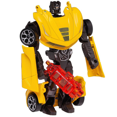 Робот-трансформер "Авторобот" 1:43, желтый, в коробке