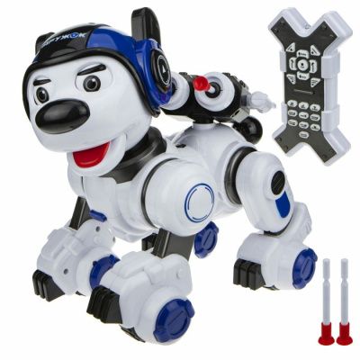 1toy "ДРУЖОК", интерактивный, радиоуправляемый робот-щенок (песни,стихи,викторины,загадки,басни)