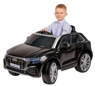 Кроссовер AUDI Q8 S890 детский электромобиль (колесо EVA, Экокожа) (чёрный)
