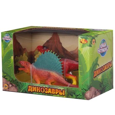 Юный натуралист. Набор игровой "Динозавры: Диметродон против Зауролофа", в коробке