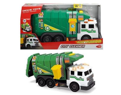 Машинка мусоровоз зеленый 39 см, свет, звук  Dickie Toys 3308378