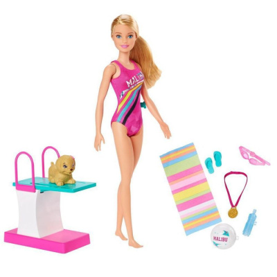 Barbie® Игровой набор "Чемпион по плаванию" из серии "Приключения Барби в доме мечты"