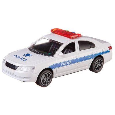 Машинка "Полиция" пластмассовая, со звуковыми и световыми эффектами