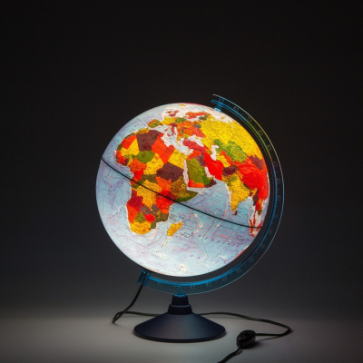Интерактивный глобус GLOBEN INT13200288 физико-политический с подсветкой 320 мм с очками VR