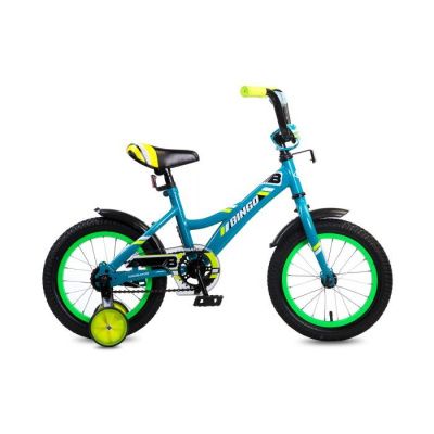 Детский велосипед, Navigator BINGO, колеса 14", стальная рама, стальные обода, ножной тормоз, защитн