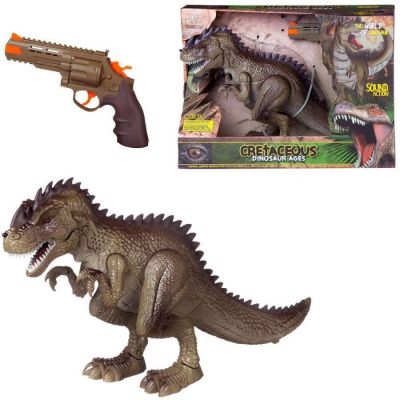 Набор игровой "Охота на динозавра" (Тираннозавр и пистолет), на ИК управлении, свет, звук