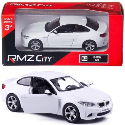 Машина металлическая RMZ City 1:36 BMW M2 COUPE with Strip инерционная, цвет белый