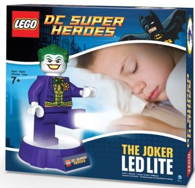 LGL-TOB19 Игрушка-минифигура-фонарь LEGO DC Super Heroes (Супер Герои DC)-Joker (Джокер) на подставк