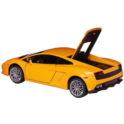 Машина металлическая 1:20 scale Lamborghini Gallardo LP560-4, цвет желтый, двери и багажник откр-ся