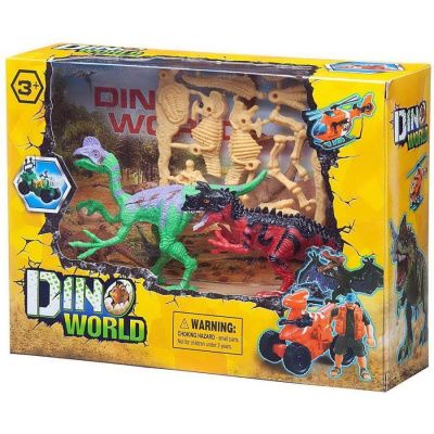 Набор игровой "Мир динозавров" (2 динозавра, акссесуары)