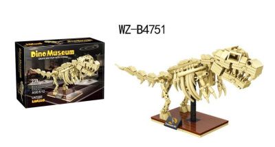 Конструктор Linoos (Линус) "Дино музей, скелет Тираннозавра", 179 детали.