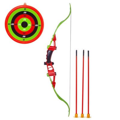 Лук со стрелами на присосках, в наборе 3 стрелы, лук и мишень