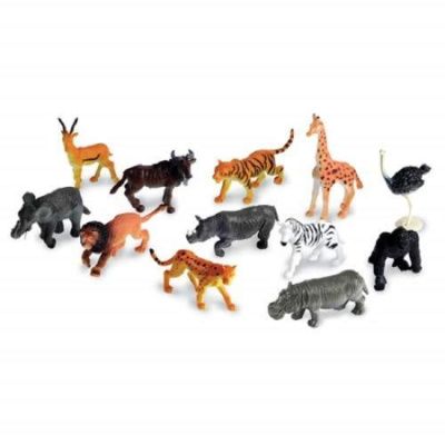 LER0697 Развивающая игрушка "Фигурки для счета. Животные джунглей" (60 элементов)