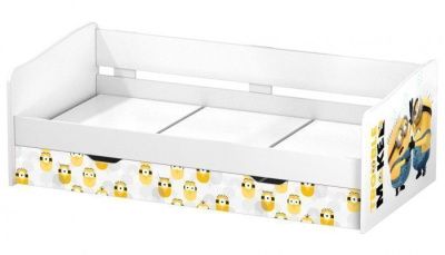 Кровать детская выдвижная Polini kids Fun 4200 (Миньоны, желтый, 0001958.65)