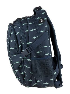 502020066 рюкзак HEAD, модель Baby Sharks, размеры 39х28х17см, цвет: синий/зеленый