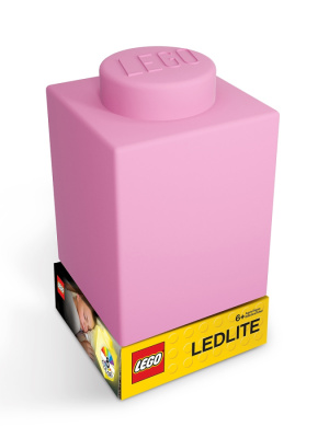 LGL-LP39 Фонарик силиконовый LEGO - розовый