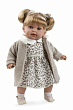 Arias ELEGANCE Кукла 42 см, мягкая, девочка в бежевой одежде, с соской, звук смех