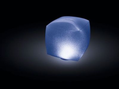 Плавающая подсветка куб с иллюминацией 4 цвета 23х23х22см