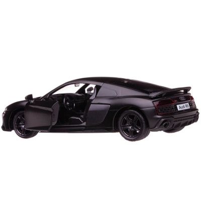 Машина металлическая RMZ City 1:32 Audi R8 2019, инерционная, черный матовый цвет