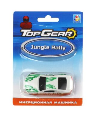 1toy Top Gear пласт. машинка Jungle Rally, инерц. блистер