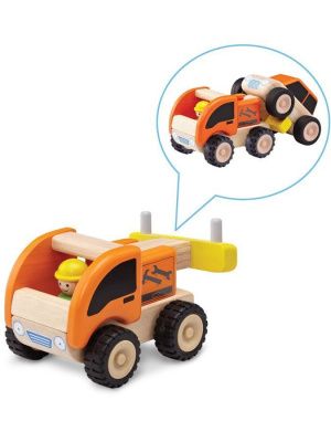 WW-4057 Деревянная игрушка "Эвакуатор, Miniworld"