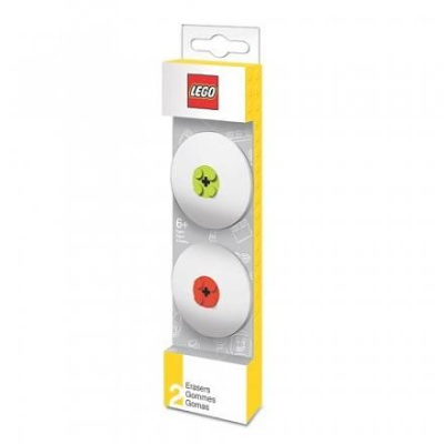 51519 Набор ластиков LEGO (2 шт., цвет: салатовый, красный)