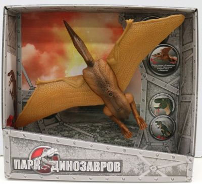 1toy, игрушка интерактивный Динозавр Птеранодон свет и звук, коробка 32х29х9,2см